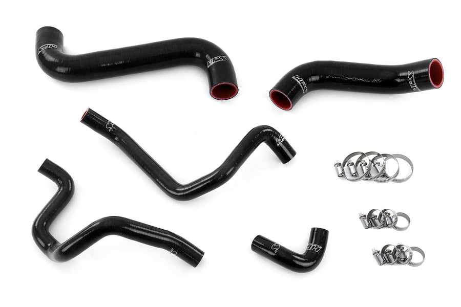 Black HPS 57-1734-BLK Silicone Radiator + Heater Hose Kit Coolant