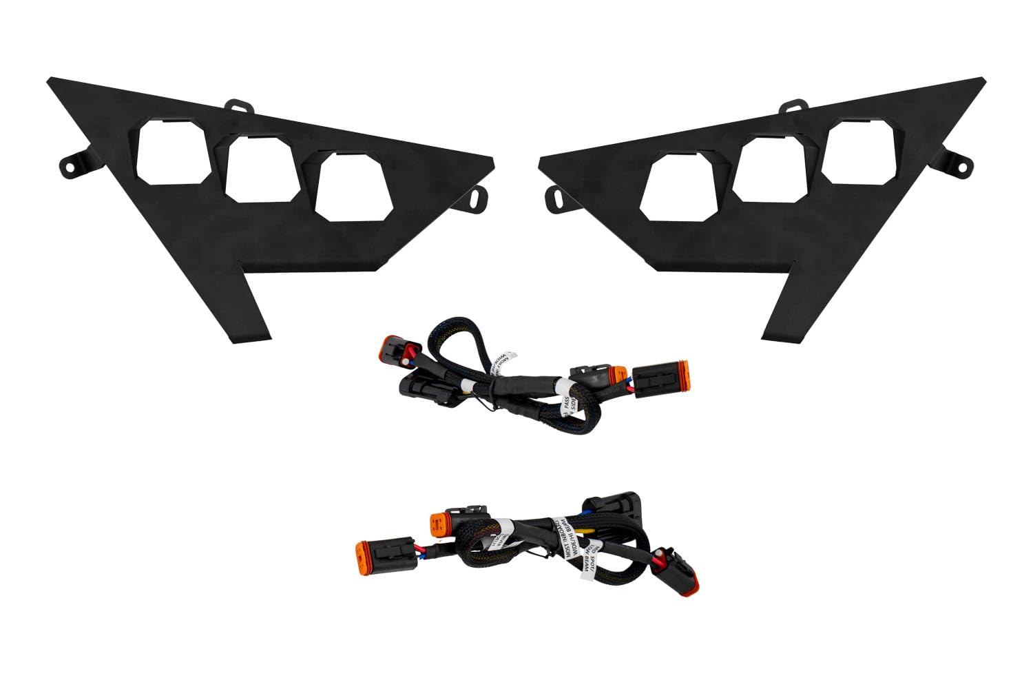 Diode Dynamics LED Headlight Kit SSC1 compatible with Polaris RZR Pro 2020-2023, Bracket & Wiring Harness Only