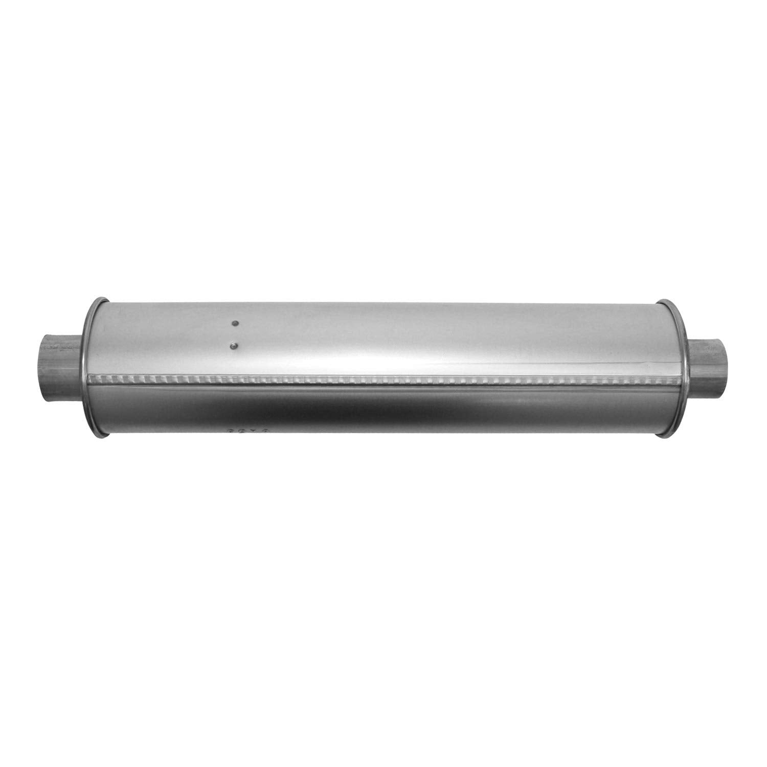 700484 nobrandname Muffler - MSL Maximum Round Body - D5" X L22" 26" OAL 2.5" ID / 2.25" ID Config. C/CR Muffler - MSL Maximum