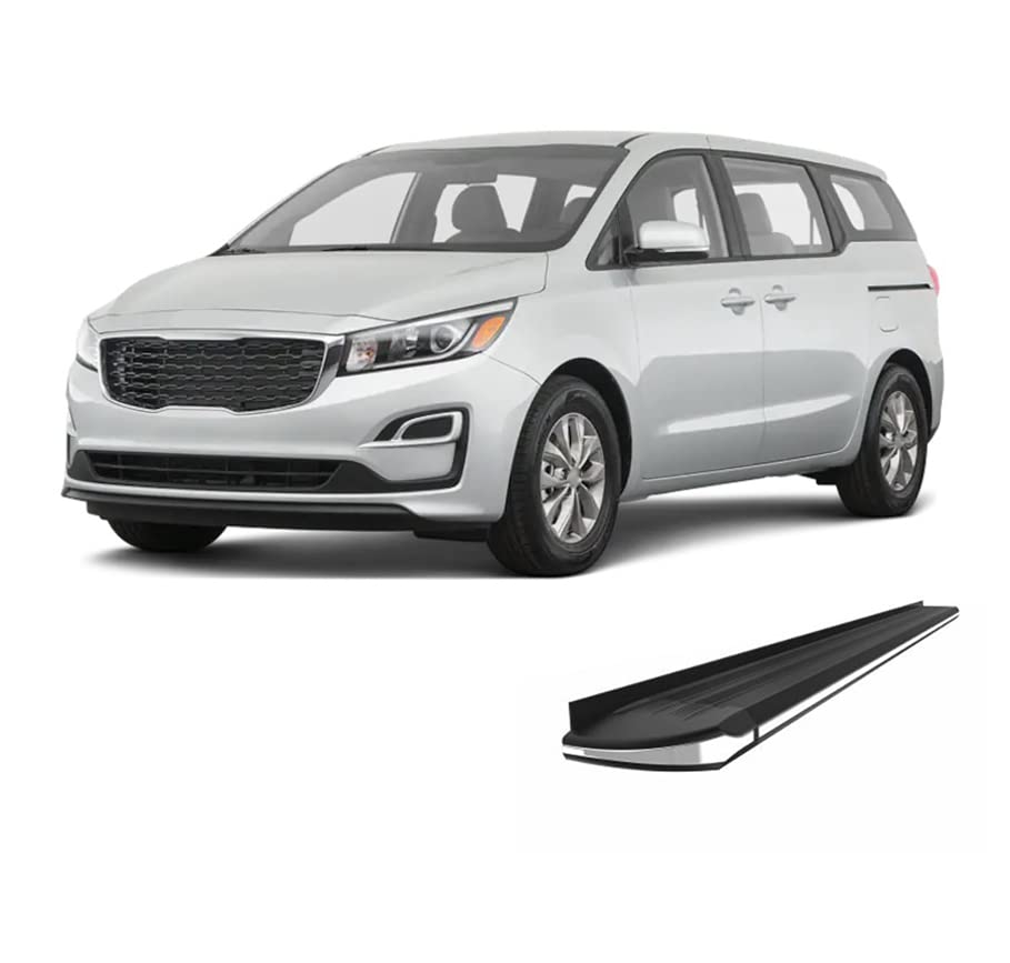 Exceed Black Horse Running Boards Compatible with 2015-2019 Kia Sedona-EX-K184 Black