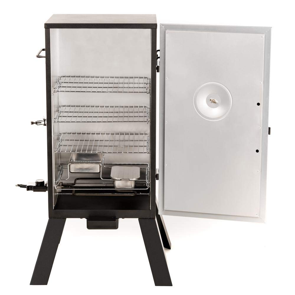 30 inch Masterbuilt 20070210 Analog Electric Smoker with 3 Smoking Racks, 30" Black (Old Version)