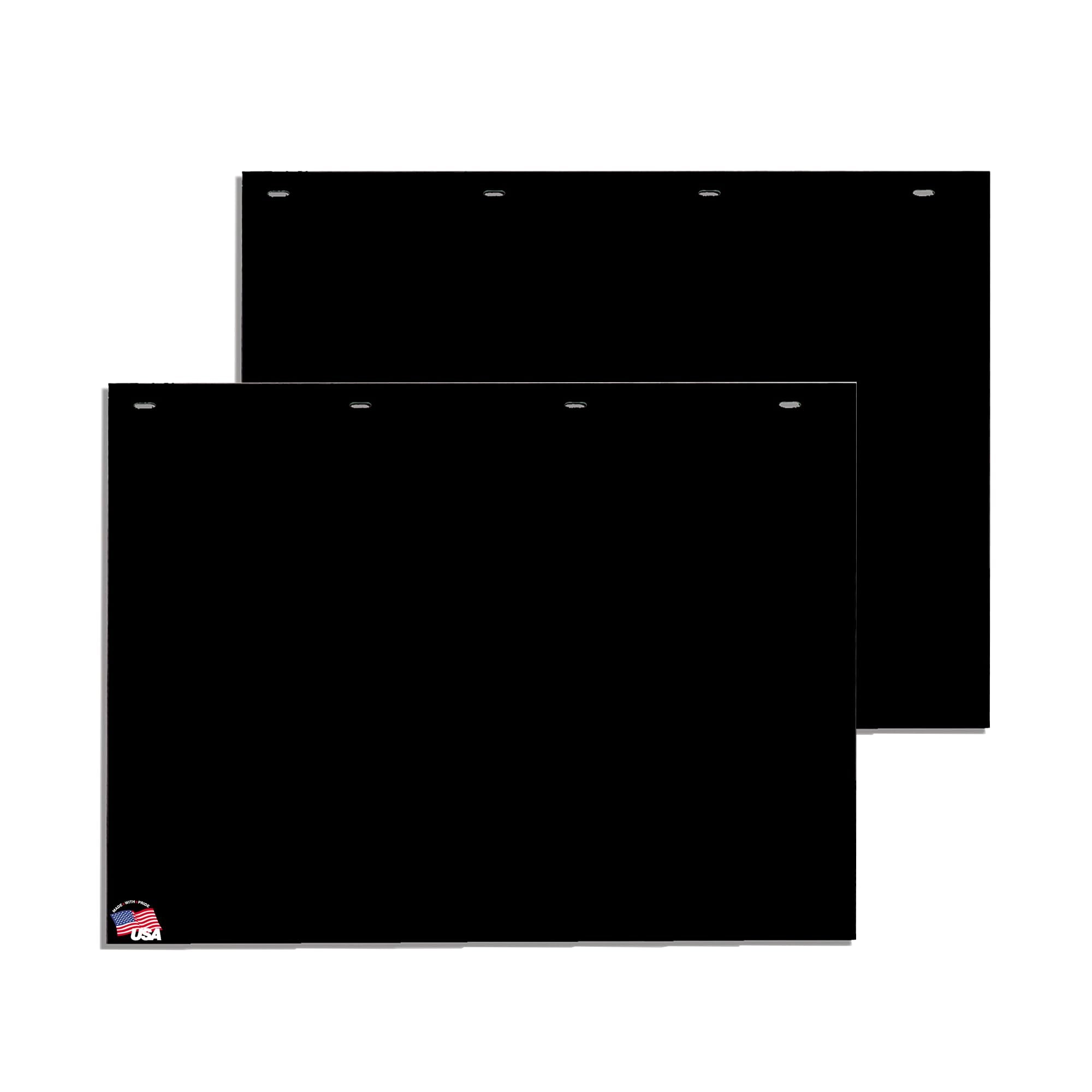 RC18PPB, Buyers Products, 2 Pack, Super Durable Black Polymer Mudflaps 24x18 Inch, Mud Flaps are NOT Rubber