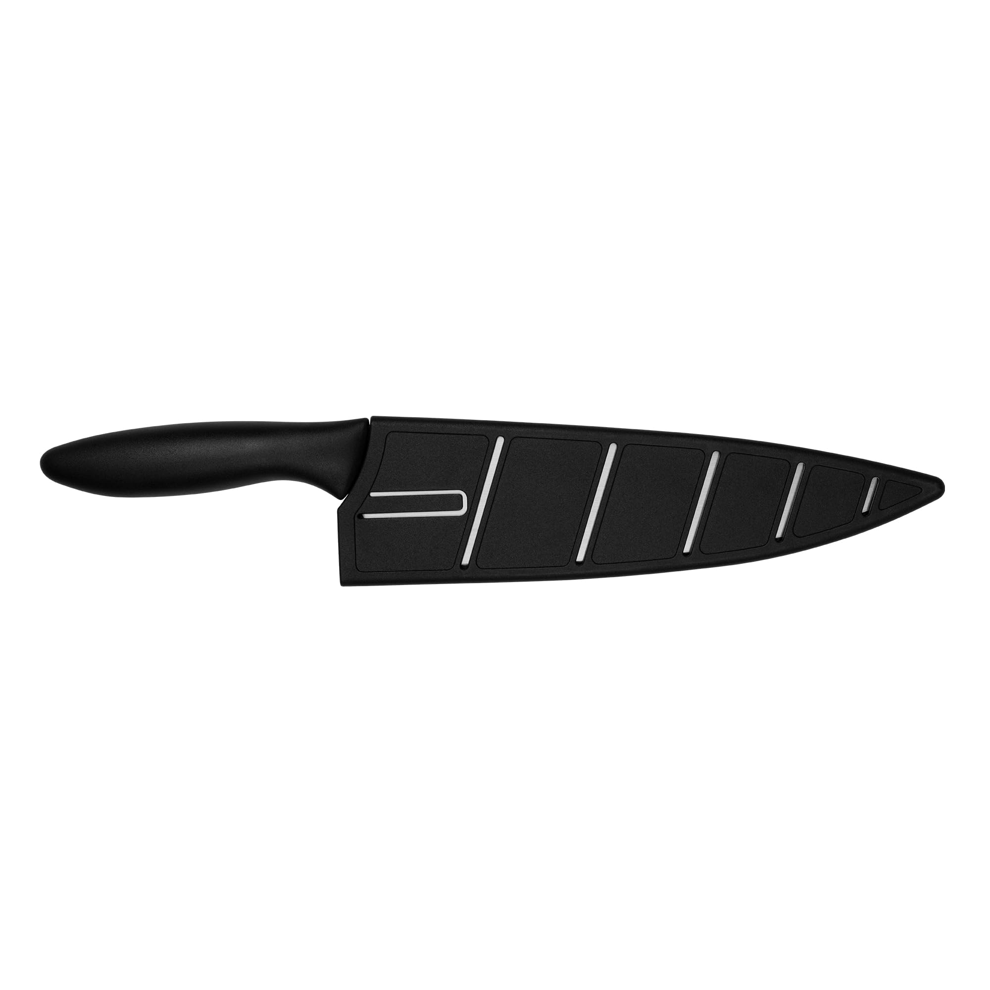 8-Inch Kershaw Chef Knife - All-Purpose Stainless Steel Kitchen Knife with Razor Sharp Blade and Comfortable Polypropylene Handle, Includes Sheath