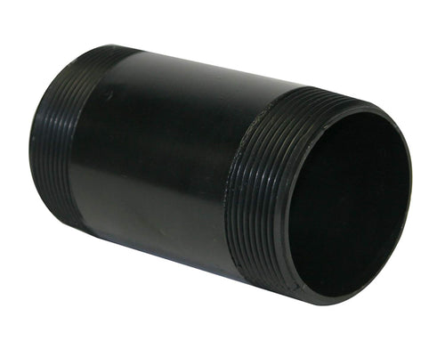 T3506 Valterra ABS Threaded Nipple - 3" x 6", Black, 1 Count (Pack of 1)