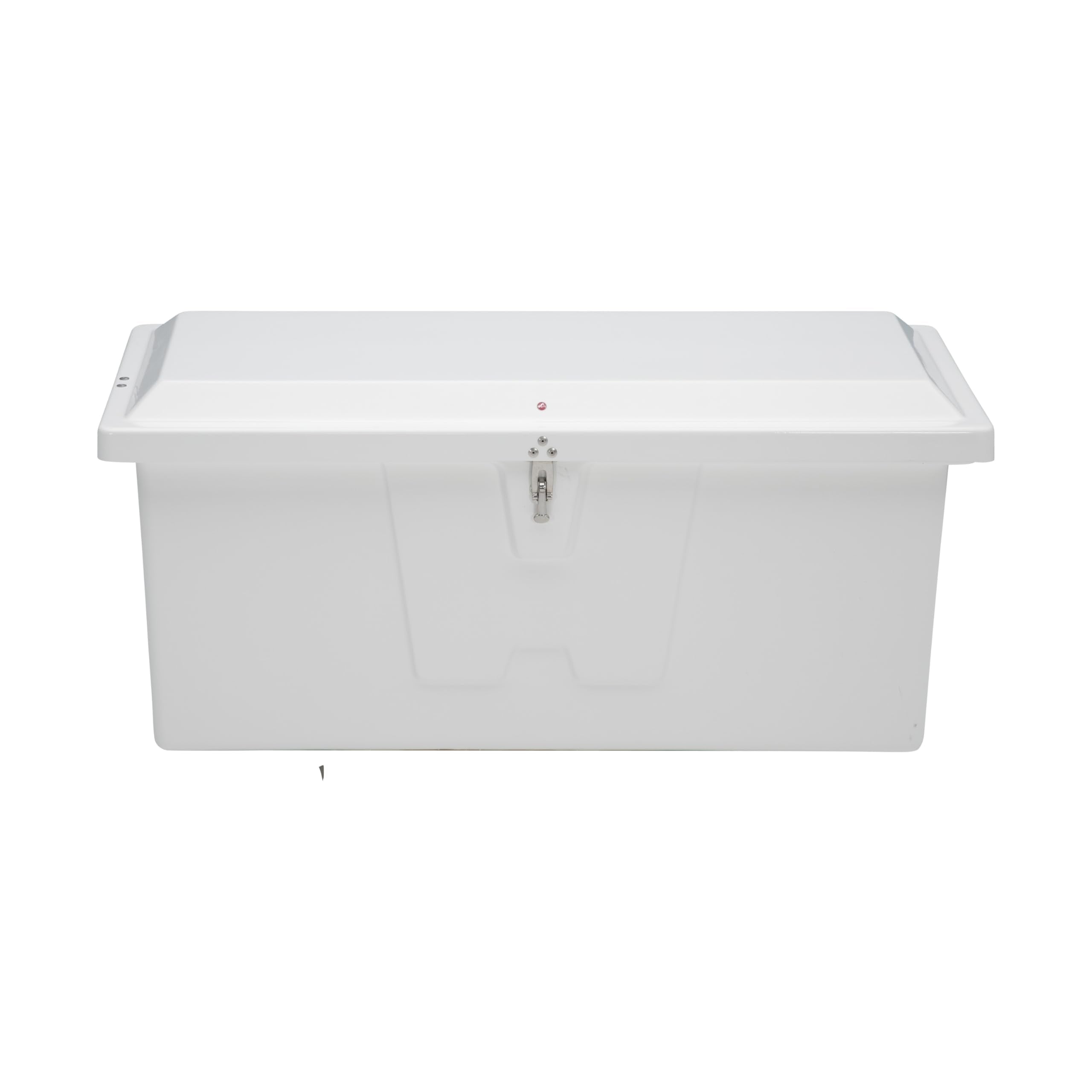 Stow 'N Go Taylor Made Small Fiberglass Dock Box, White (24"H x 54"W x 22"D) – Fiberglass construction, UV gelcoat finish, stainless steel lockable latch and hardware – 2020108652