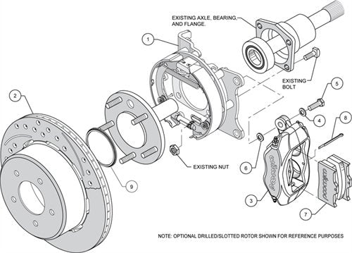 P/S FDLI Park Brake Kit, Red