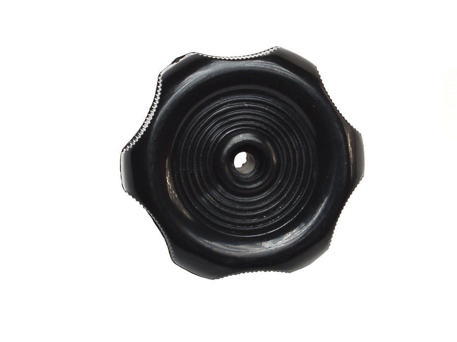 Plastic Window Knob RV Designer H713, 2-1/4 inch Diameter, 1 inch Shaft, Black, Interior Hardware