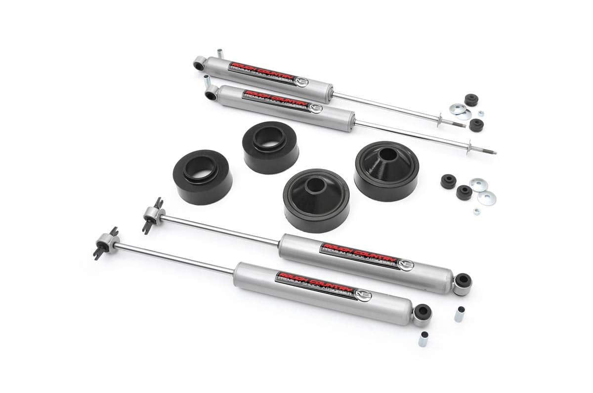 1.75" Lift Kit Rough Country for 2007-2018 Jeep Wrangler JK - 65130