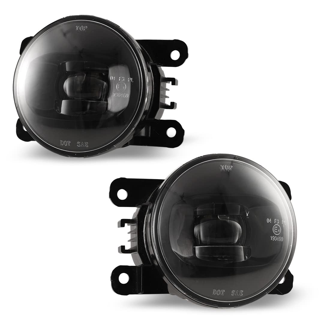 Fog Light Kit Winjet WJ30-0424-09 Clear Lens (Honda Fit Wiring Kit and Bezel Included)