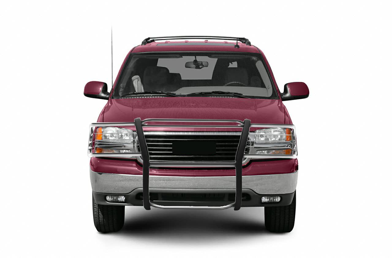 Bumper Guard Modular S/S Black Horse Grille Compatible with 1999-2002 Silverado 1500|00-06 Suburban 1500|2000-2006 Tahoe|00-06 GMC Yukon|2000-2006 GMC Yukon XL 1500-17GT23MSS