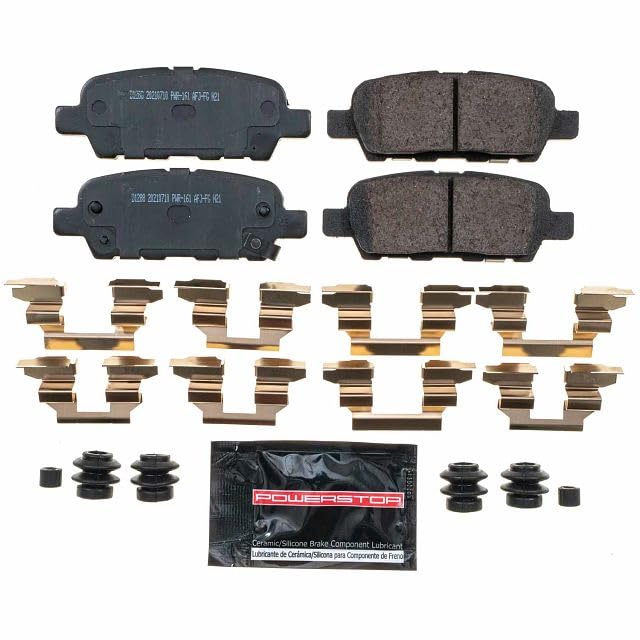 Power Stop Z23-1288 Z23 Sport Carbon Fiber Infused Ceramic Brake Pads with Hardware Rear For EX35, FX35, INFINITI, INFINITI, Q60, 370Z, Altima, Juke, Rogue, Rogue Select, Sentra [Model Specific]