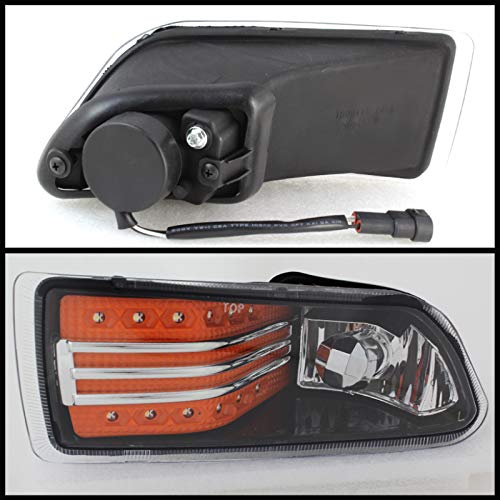 LED Fog Lights Black/Clear Spyder Auto 5071620