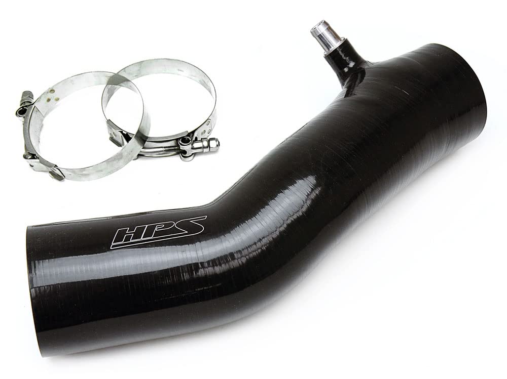 Black HPS Performance Silicone Air Intake Hose Kit Post MAF Tube Compatible for 2016-2022 Toyota Tacoma 3.5L V6, 57-1600-BLK