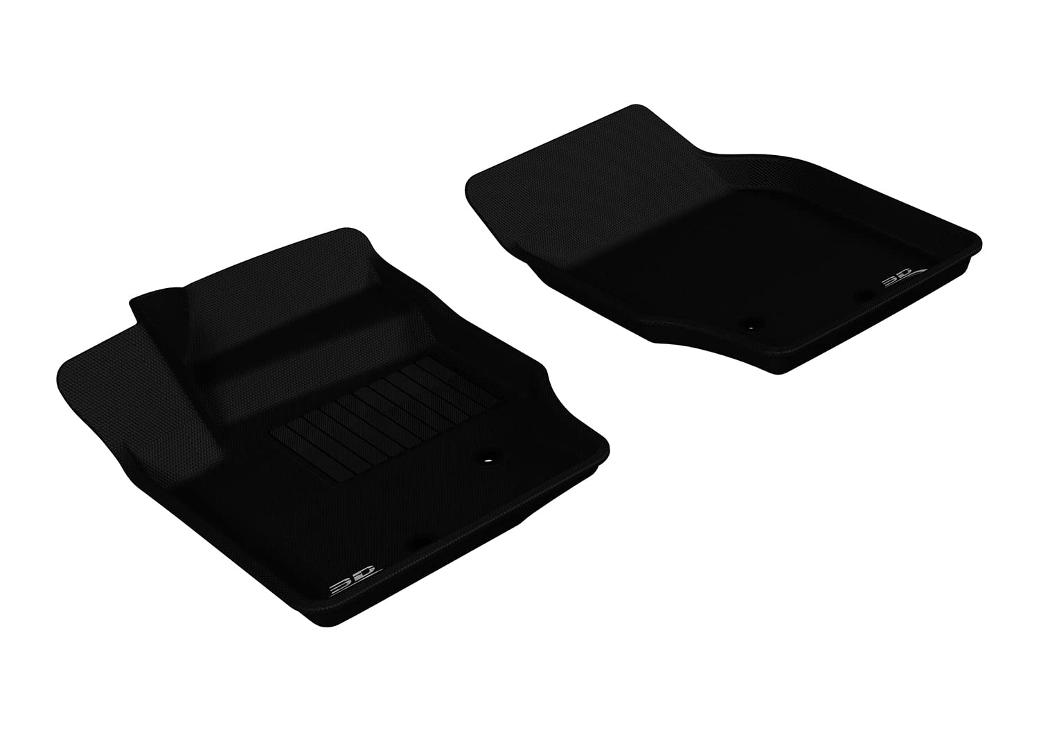 Kagu 3D MAXpider Custom Fit Floor Mat (Black) Compatible with Volvo XC90 2003-2014 - Front Row