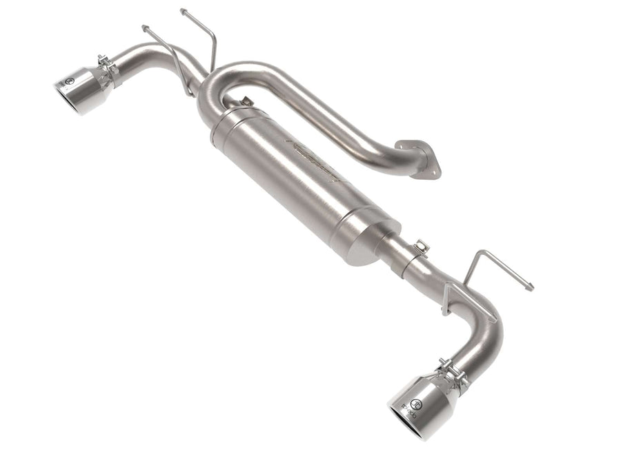 aFe Power 3 IN to 2-1/2 IN 304 Stainless Steel Takeda Axle-Back Exhaust w/Polished Tip Fit Mazda 3 19-22 L4-2.5L/2.5L (t) 49-37023-P