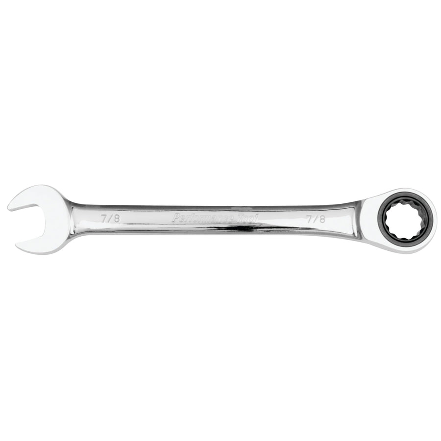 W30260 Performance Tool Chrome Vanadium SAE 7/8-Inch Ratcheting Wrench