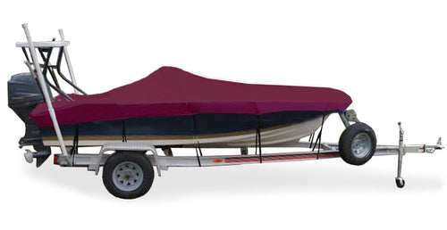 Trailerite Taylor Made Products Semi-Custom Boat Cover for Flats Boats with Outboard Motor, Multiple Sizes and Colors