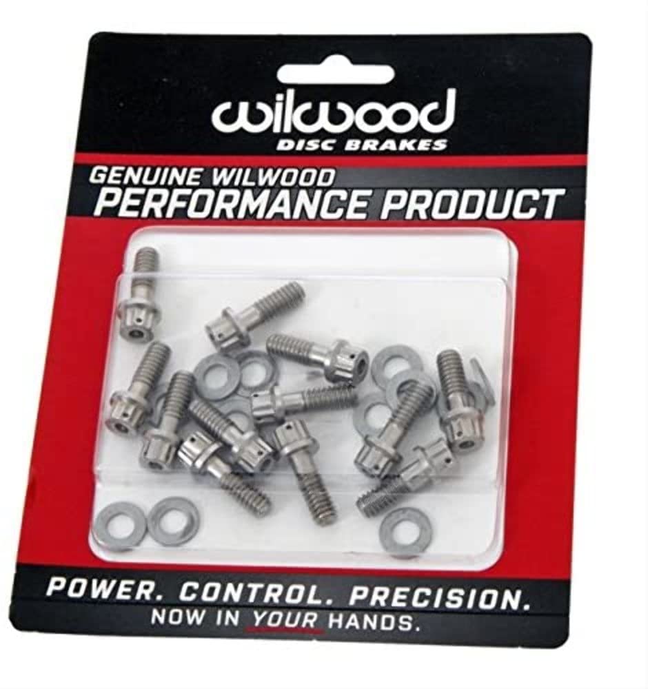 Wilwood Stainless WIL230-8008 Hat & Rotor Rotor Bolt Kit - Set of 12