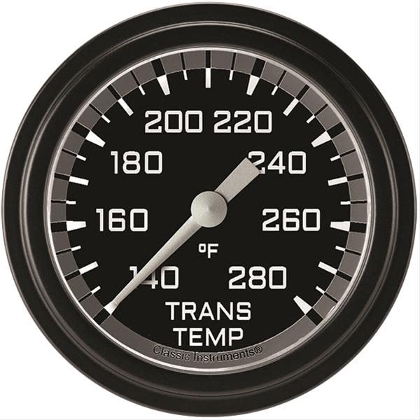 AX327GBLF Classic Instruments Gray 2-5/8" Transmission Temperature Gauge AutoCross