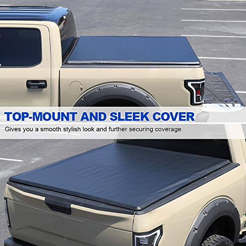 Soft Roll Up Vinyl Tonneau Cover Spec-D Tuning Compatible with 2005-2016 Nissan Frontier 5' Bed