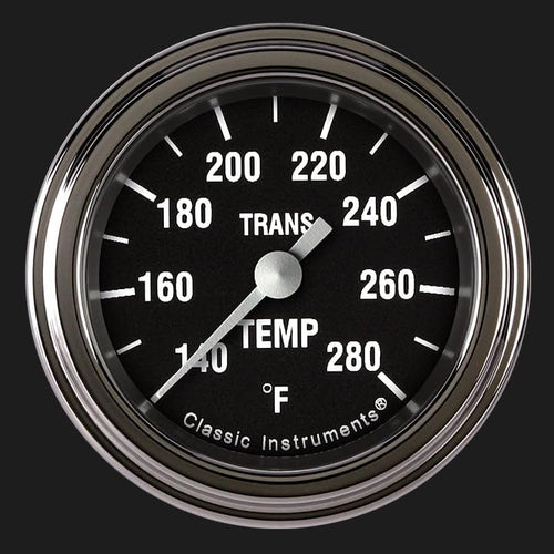 Hot Rod Classic Instruments HR127SLF 2-1/8-Inch Transmission Temperature Gauge