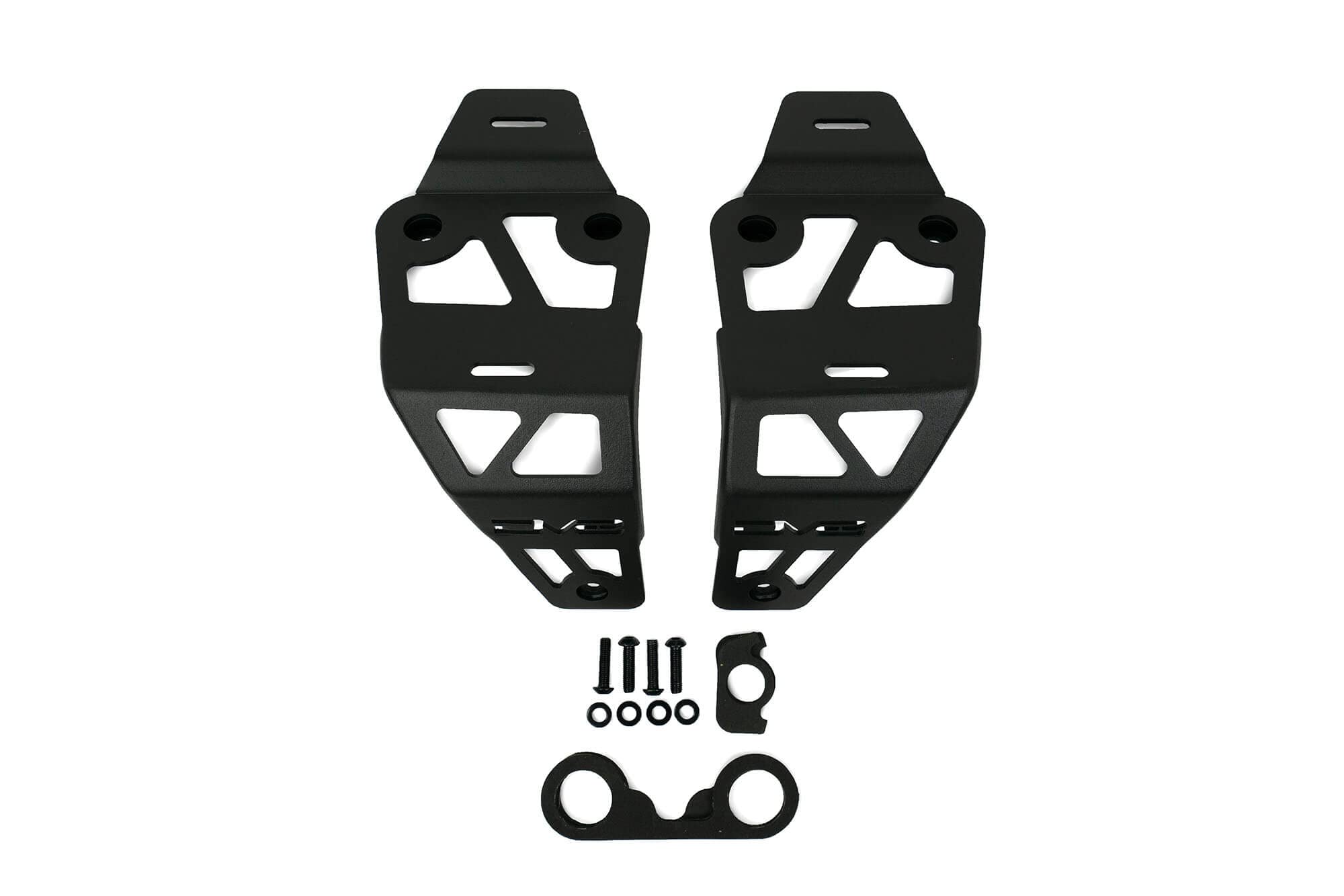 Dual LED Pod Light Mounts for Wrangler JL Rubicon 392 2020-2025 & Gladiator JT Mojave Edition | A-Pillar Mounted | Mounts 2 Light Pods Per Side | Driver & Passenger Side Pair | DV8 Offroad