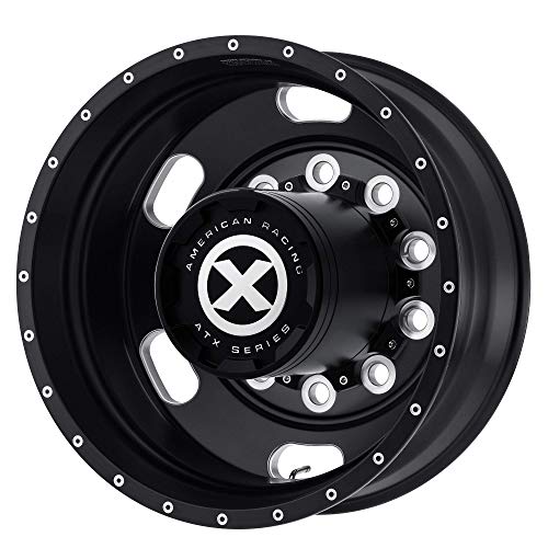 ATX AO402 S-BLK INDY Mill Wheel with Aluminum (24.5 x 8.25 inches /10 x 285 mm, -168 mm Offset)