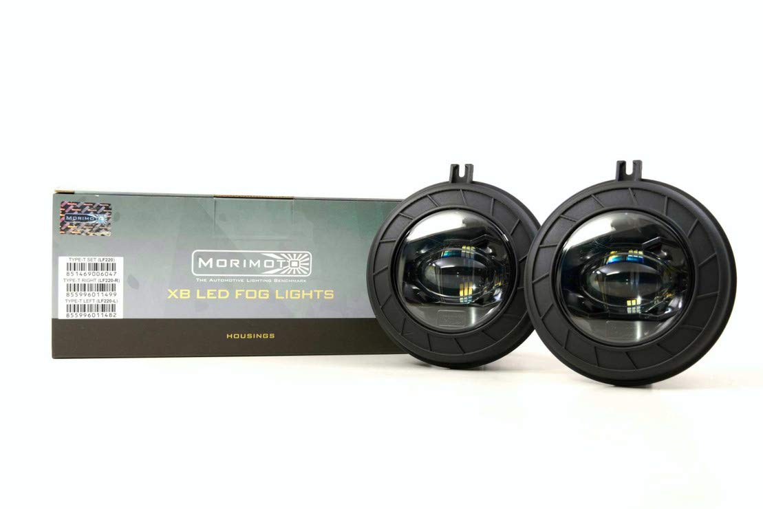 Morimoto LED XB Foglights, Type M2 Plug and Play Foglight Housing Upgrade, Fits Many Dodge/Jeep Models, DOT Approved Assembly with White LED Chips, UV Resistant, 10 Year Warranty (1x ‎ LF610-S)