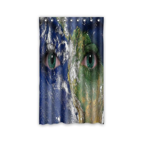 Custom Generic Witch dark occult fantasy earth face planet Design Window Curtains/drape/Panels/Treatment Polyester 52x84 Inches (One Piece)