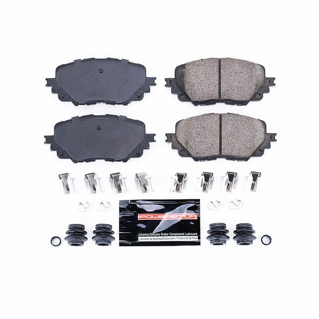 Power Stop Z23-1903 Z23 Evolution Sport Carbon Fiber Infused Ceramic Brake Pads with Hardware For Fiat 124 Spider 2017-2020, Mazda MX-5 Miata 2016-2022 [Model Specific]
