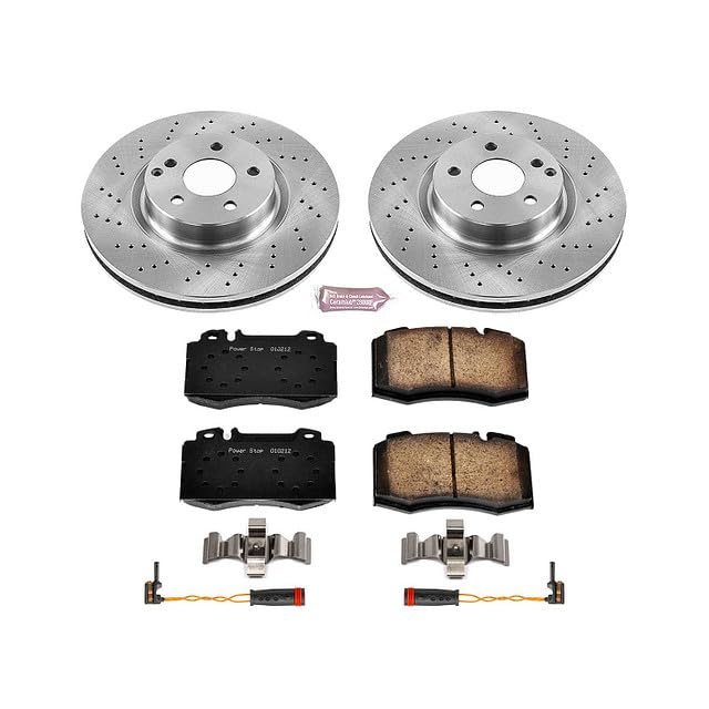 Power Stop Autospecialty KOE6750 Front Replacement Brake Kit-OE Brake Rotors & Ceramic Brake Pads For Mercedes-Benz SL500 2003 [Model Specific]