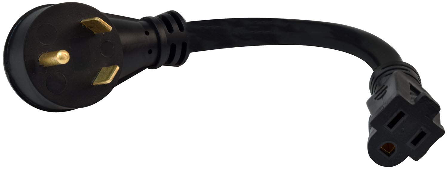 Mighty Cord Valterra A10-3015BK 15AF to 30AM Adapter for RV - 12