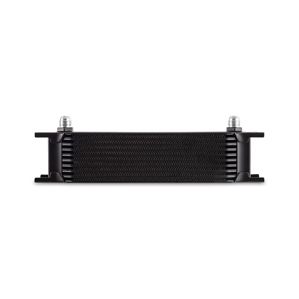 Mishimoto Universal 10-Row Oil Cooler, 8AN, Black MMOC-10-8BK