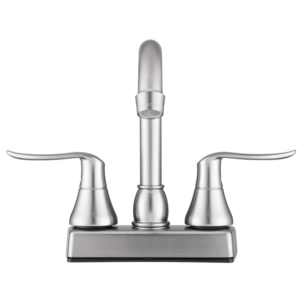 RV Swivel Bar Faucet Dura Faucet (DF-PB155LH-SN) with Classical Levers - Brushed Satin Nickel