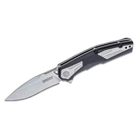 Kershaw Pocket Knife Tremolo, 3.125" 4Cr14 Steel Clip Point Blade, assisted opening EDC,Black
