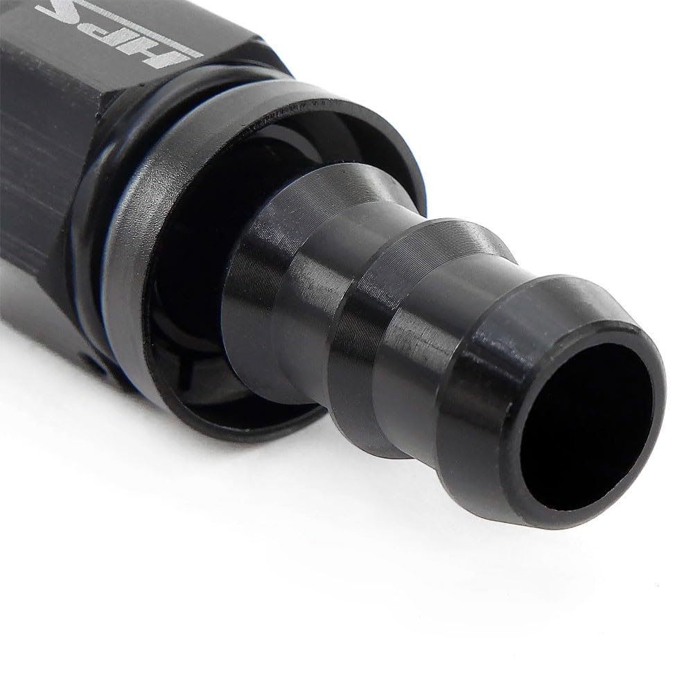 150-0012 HPS Performance -12 Straight Push-On Aluminum AN Hose End