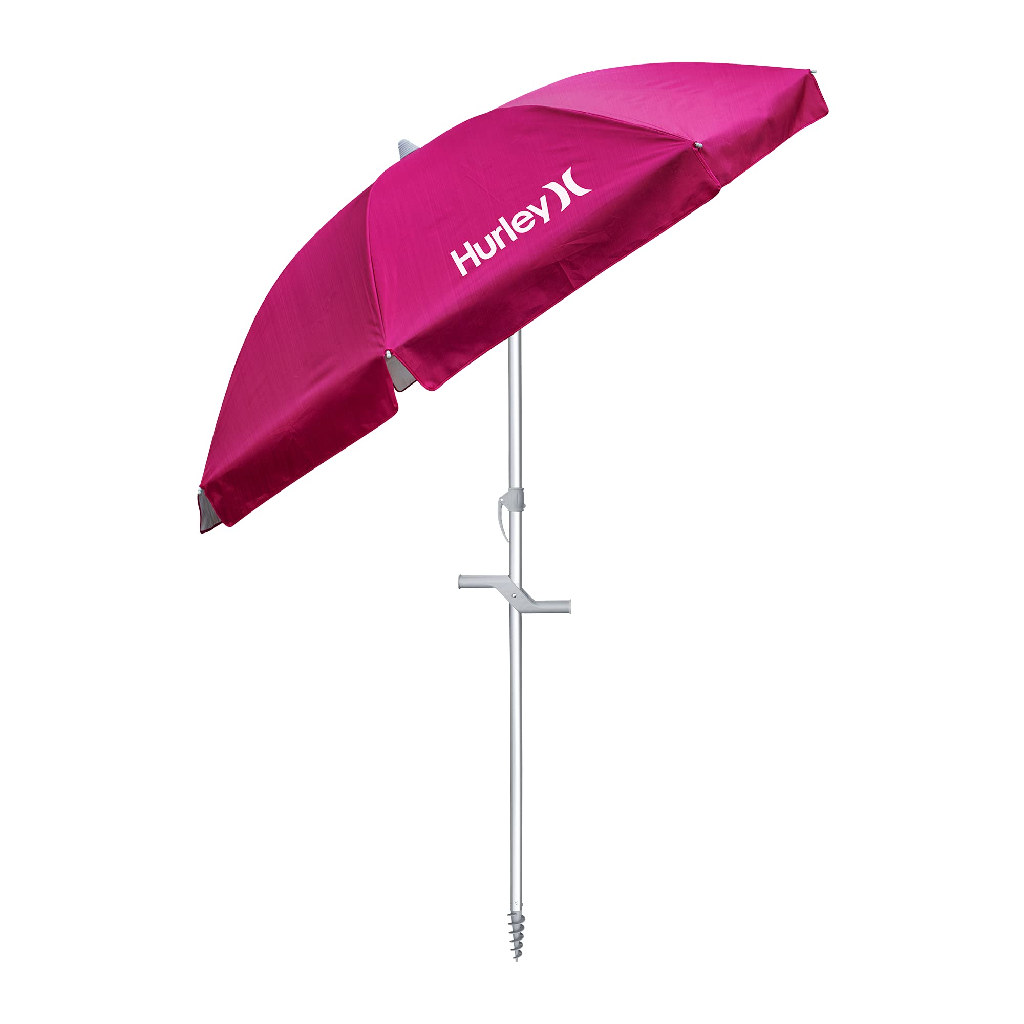 7' Hurley Beach Umbrella, Fireberry