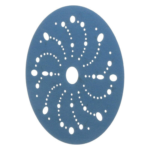 3M Blue Abrasive Discs 36180, Multi-Hole, Featheredging, Primer Sanding, Paint Preparation, 6 in, 320 Grade, 50 Discs/Carton 3M AMAPR