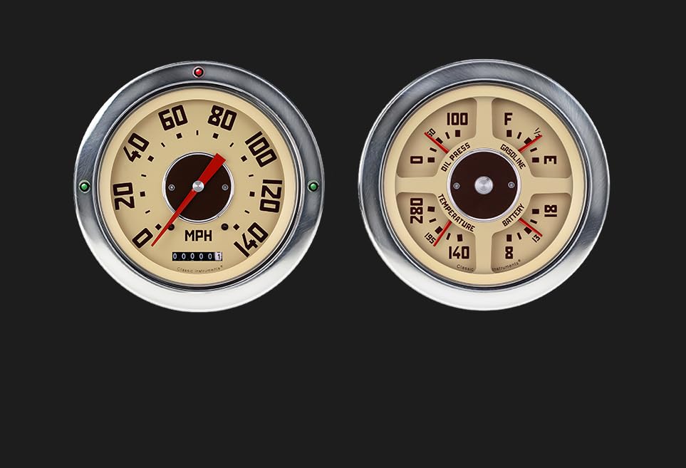Classic Instruments CT54GM52-LS Speedometer and Quad Gauge Gmc CHV TRK-Gauge-Ls