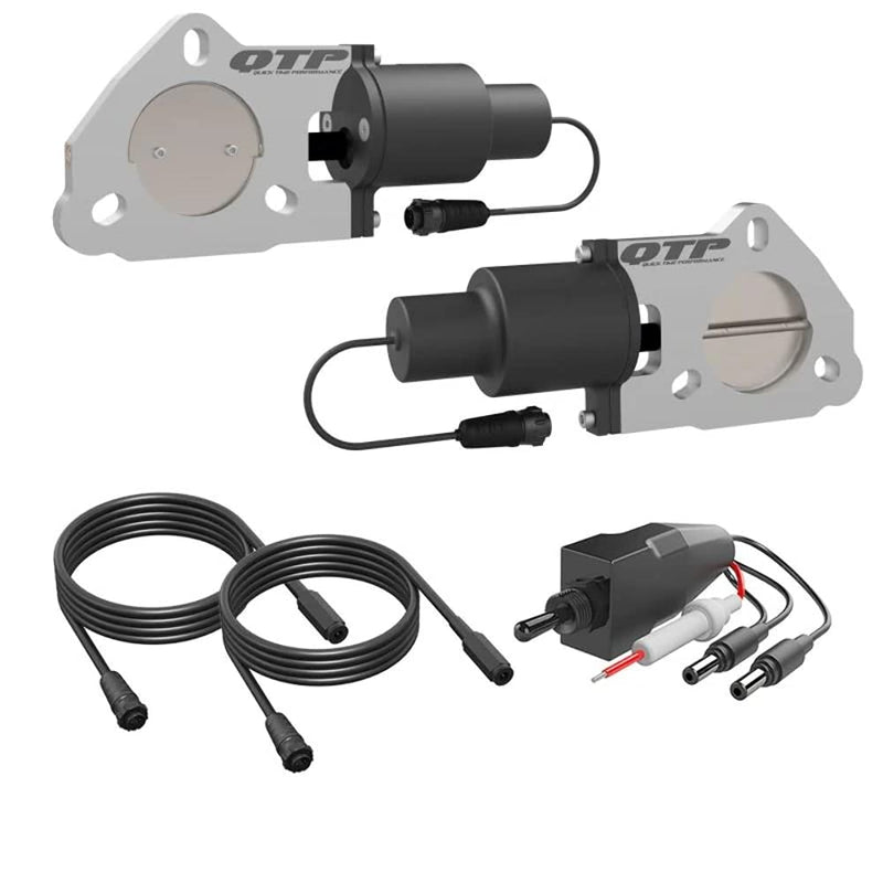 QTEC45 Quick Time Performance Dual 2.25 Inch QTP Electric Cutout Valves