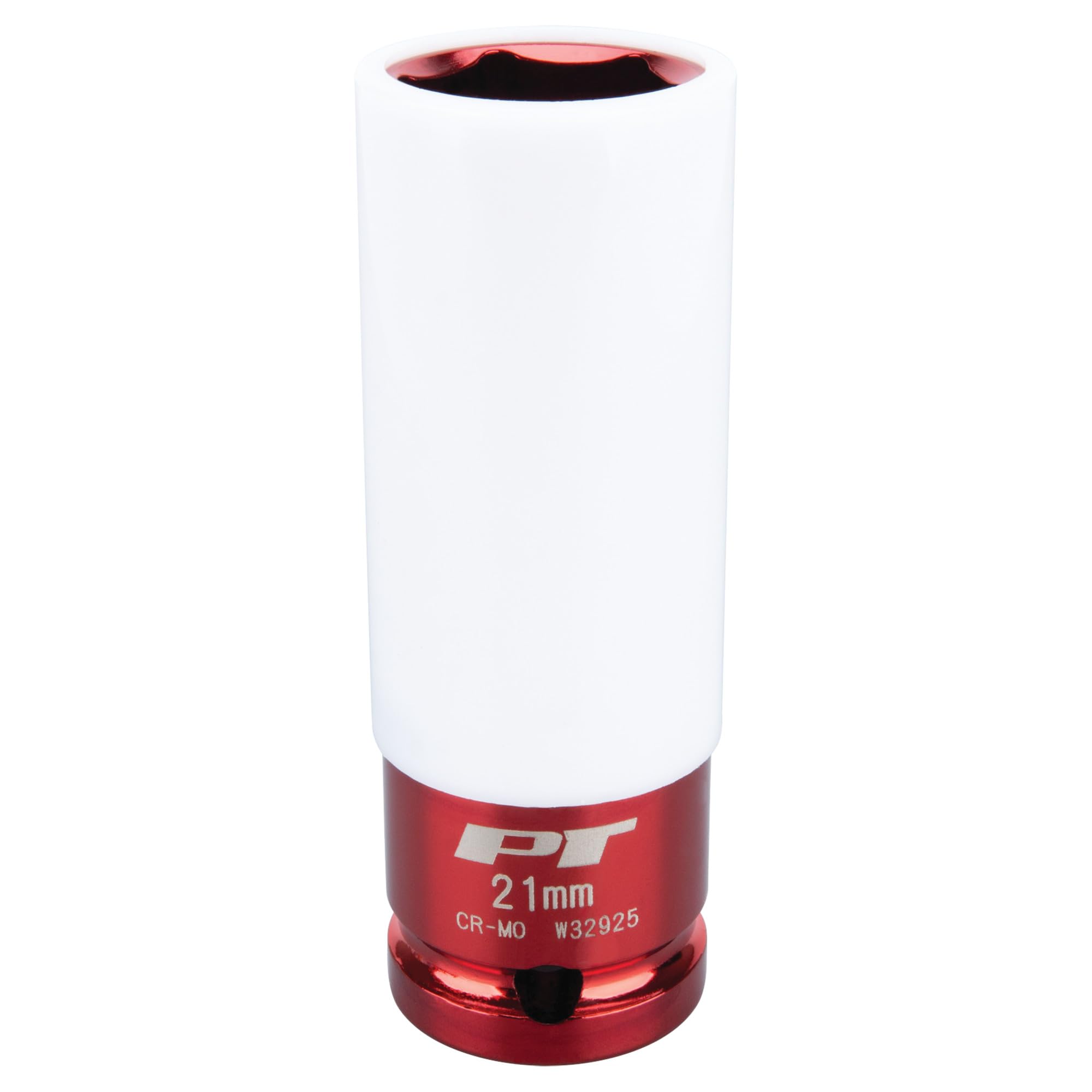 Performance Tool 1/2-Inch Impact Drive W32925 21mm Thin Wall Socket, Red