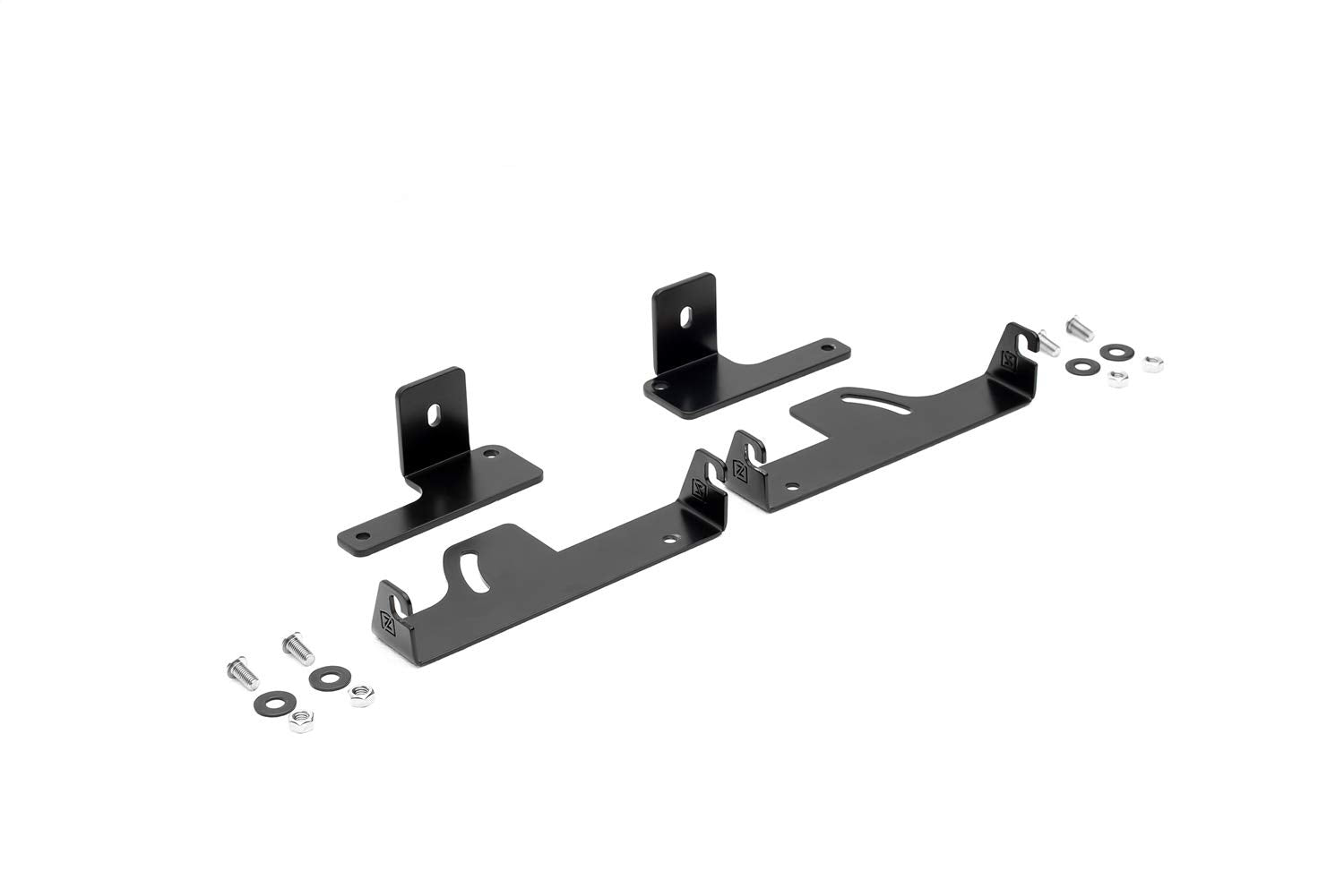 Under Rear Bumper ZROADZ LED Mounting Bracket - Compatible w/ 2019-2021 Ford Ranger - to Mount (2) 6 Inch ZROADZ or similar style LED Lights (Not Included) - PN Z385881, Black