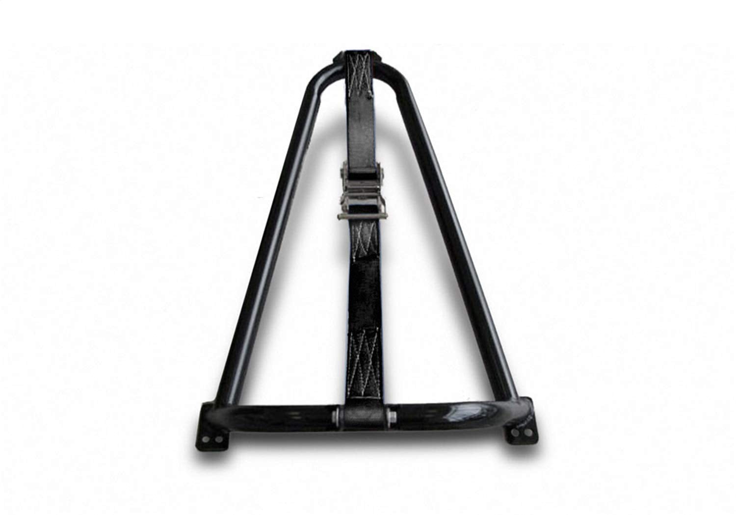 Truck Bed Tire Carrier RealTruck | Gloss Black, Black Strap, Solid Welded Construction | BM1TCBK | Universal