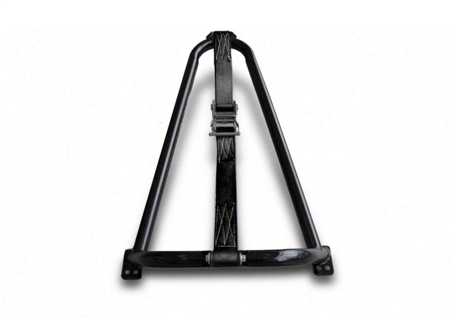 Truck Bed Tire Carrier RealTruck | Gloss Black, Black Strap, Solid Welded Construction | BM1TCBK | Universal