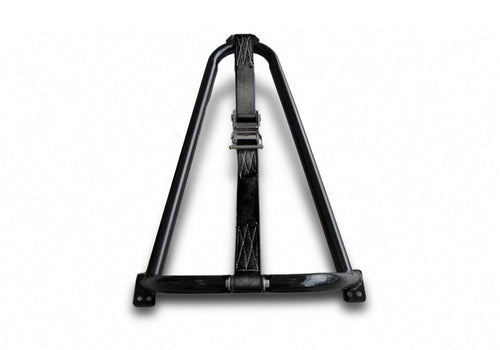 Truck Bed Tire Carrier RealTruck | Gloss Black, Black Strap, Solid Welded Construction | BM1TCBK | Universal