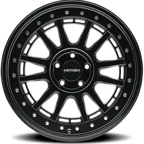 Compass Mayhem 8305 Black Wheel with Matte (20 x 9. inches /5 x 127 mm, 0 mm Offset)