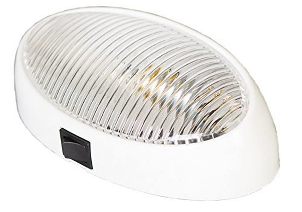 Universal Porch/Utility Light Arcon 51252 with Clear Lens, White Base and Switch