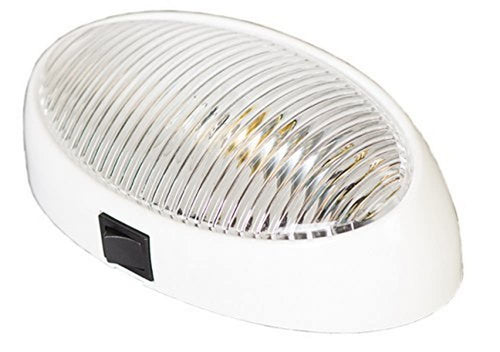 Universal Porch/Utility Light Arcon 51252 with Clear Lens, White Base and Switch