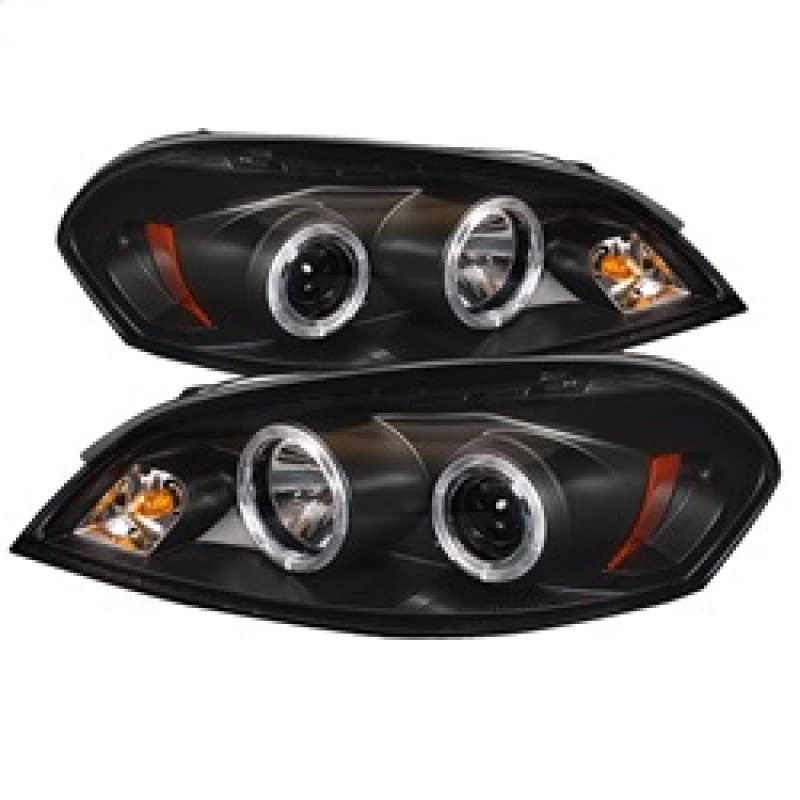 LED Halo Spyder Auto Projector Headlights Black/Clear 5031716