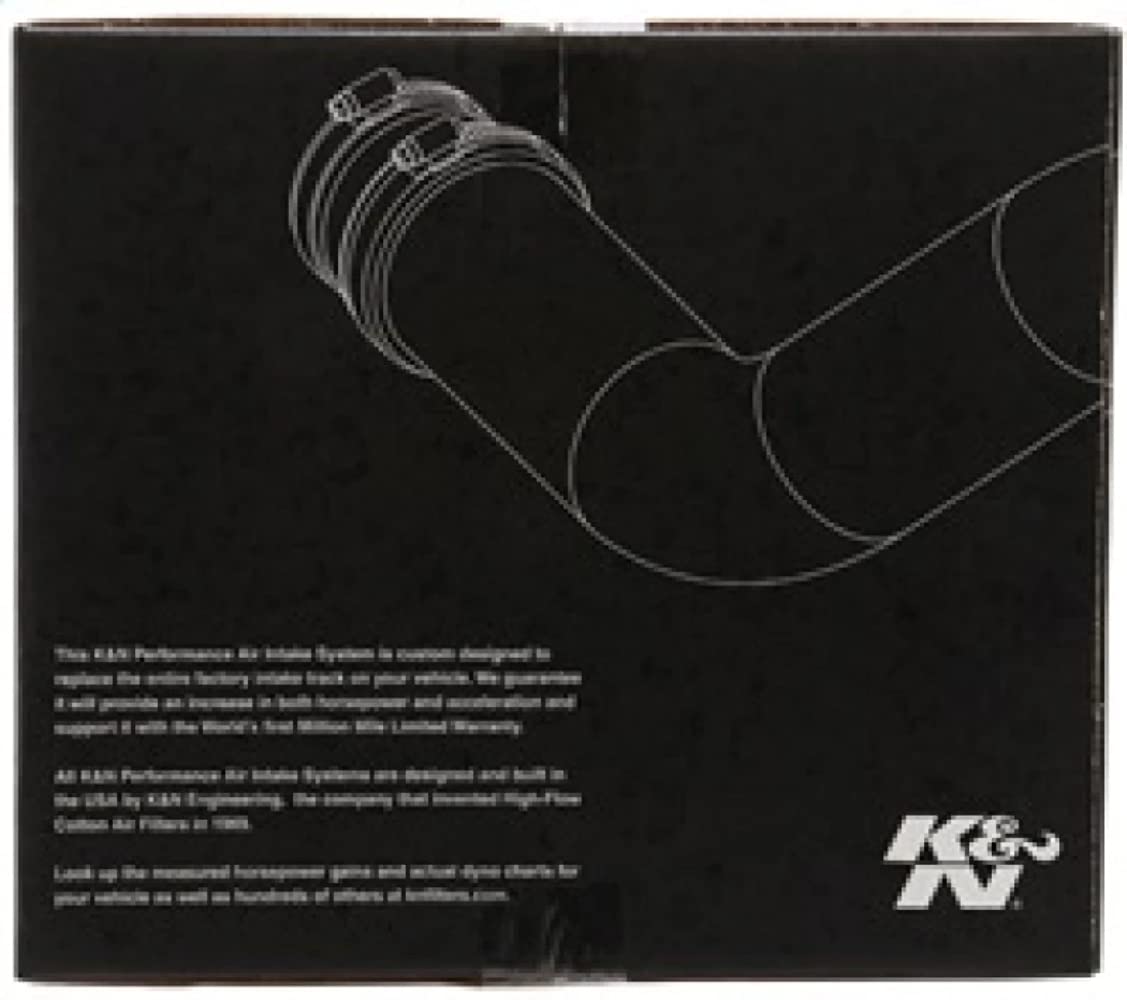Cold Air Intake System K&N: High-Flow Air Filter, Increase Performance & Towing: Compatible with 2009-2010 Ford: F150, 57-2580